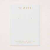 Einfache graue Platzierung der Logo-Werbekarte (Vorderseite)