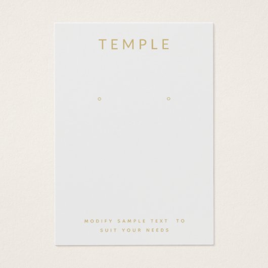 Einfache graue Platzierung der Logo-Werbekarte (Vorderseite)