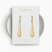 Einfache graue Platzierung der Logo-Werbekarte