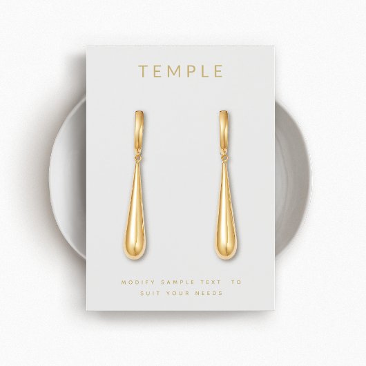 Einfache graue Platzierung der Logo-Werbekarte