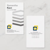 Einfache graue Schichtrebars-Technik Visitenkarte (Vorne/Hinten)