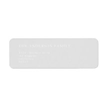 Einfache graue und weiße moderne Kalligrafie