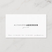 Einfache Graue Vintage Piano Pianist Business Card Visitenkarte (Rückseite)