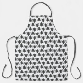 Einfache graue Weihnachtsbaummuster Unisex Graphic Schürze