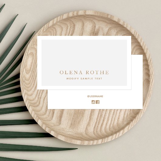 Einfache graue, weiße Grenze Beruflich Telefonnummerkarte