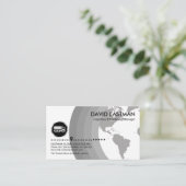 Einfache Grauzonen Logistik Transport Visitenkarte (Stehend Vorderseite)