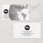 Einfache Grauzonen Logistik Transport Visitenkarte (Vorne/Hinten)