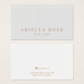 Einfache Gray Crafter Earring Juwelier Display Car (Vorne & Hinten)