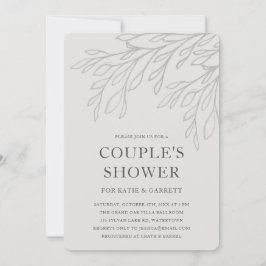 Einfache Gray Line Kunst, Dichtung und Musik Einladung