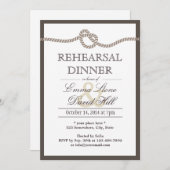 Einfache Grenze Das Knot-Probe-Dinner Einladung (Vorne/Hinten)