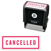 Einfache Grenze fett rot gestrichen Permastempel (Beispiel)