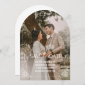 Einfache, grenzenlose Save the Date Einladung (Vorne/Hinten)