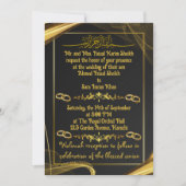 einfache Grenzhochzeit Einladung (Vorderseite)