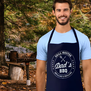 Einfache Grillmeister für Vater Schürze