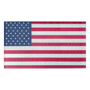 Einfache große amerikanische Patriotiknamen Tags Namenschild