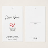 Einfache Größe der Kleidung ändern Anzeigenpreisma (Vorne & Hinten)