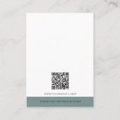Einfache Größe | Logo-Schmuckkarte Telefonnummerkarte (Rückseite)