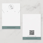 Einfache Größe | Logo-Schmuckkarte Telefonnummerkarte (Vorne/Hinten)