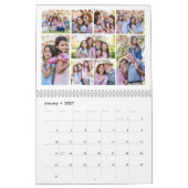 Einfache Großeltern-Foto-Collage Kalender (Jan 2027)
