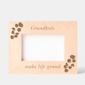 Einfache Großpa-Blume mit benutzerdefinierten Holz Geätzte Rahmen (Vorderseite)