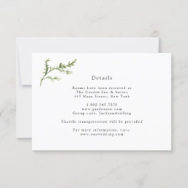 Einfache Grün-Hochzeitskarte Einladung