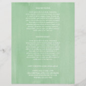 Einfache Grünanlage Moderne Elegante Rustikale Pre (Rückseite)