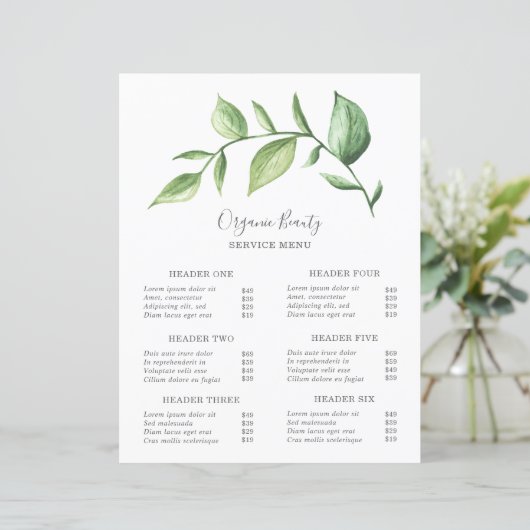 Einfache Grünanlage Moderne Elegante Rustikale Pre (Stehend Vorderseite)