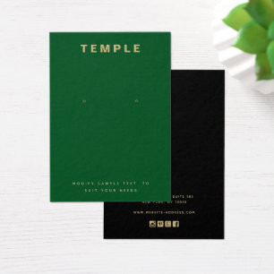 Einfache grüne Add-On-Logo-Verleihkarte