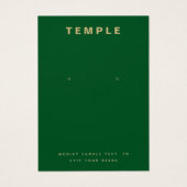 Einfache grüne Add-On-Logo-Verleihkarte (Vorderseite)