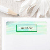 Einfache grüne Aquarellfarbe abstrakt Logo hinzufü (Insitu)