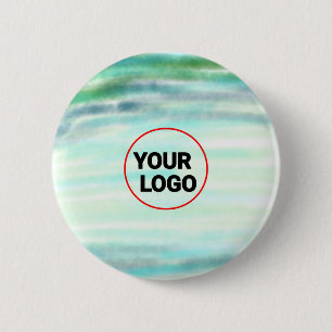 Einfache grüne Aquarellfarbe abstrakt Logo hinzufü Button