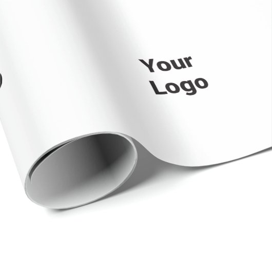 Einfache grüne Aquarellfarbe abstrakt Logo hinzufü Geschenkpapier (Rolleneckpunkt)