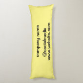 Einfache grüne Aquarellfarbe abstrakt Logo hinzufü Seitenschläferkissen (Rückseite (Vertikal))