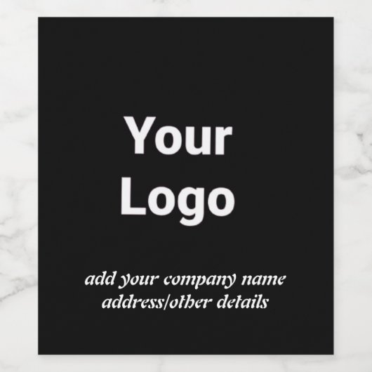 Einfache grüne Aquarellfarbe abstrakt Logo hinzufü Weinetikett (Einzelnes Label)