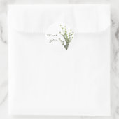 Einfache grüne Aufkleber - vielen Dank (Tasche)