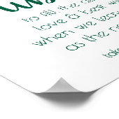 Einfache grüne Blasen | Hunter Emerald Party Event Poster (Ecke)