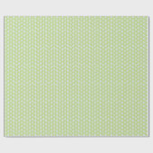 Einfache grüne Blätter Blau Geschenkpapier (Flach)