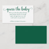 Einfache grüne Dusche | Sour Apple Foto Request Begleitkarte (Vorne/Hinten)