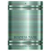 Einfache grüne Farbtöne Klemmbrett (Rückseite)