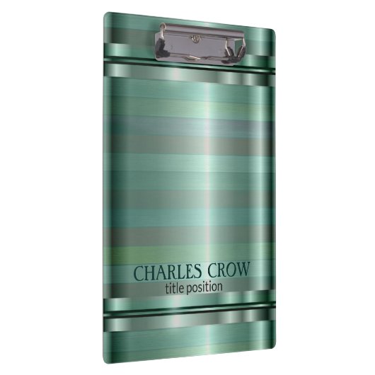 Einfache grüne Farbtöne Klemmbrett (Rechts)