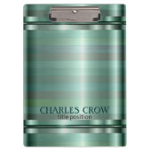 Einfache grüne Farbtöne Klemmbrett (Vorderseite)