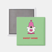 EINFACHE GRÜNE GENOME SWEET ZUHAUSE MAGNET (Vorderseite/Rückseite)