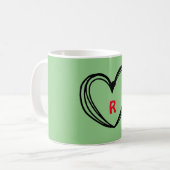 EINFACHE GRÜNE GENOME SWEET ZUHAUSE MAGNET KAFFEETASSE (Vorderseite Links)