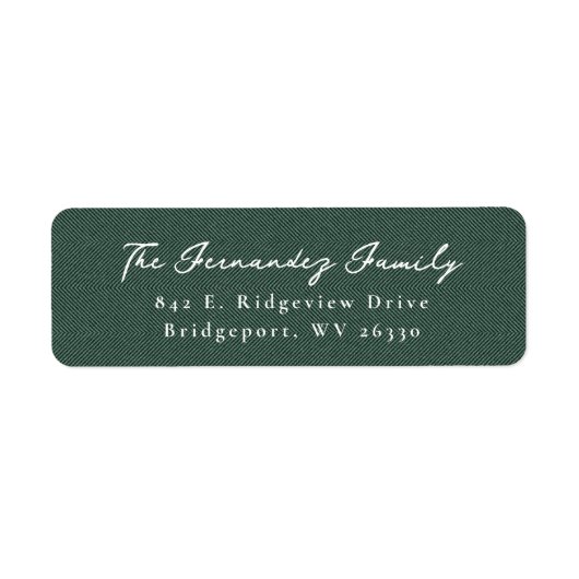 Einfache grüne Herringbone-Weihnachtsfeier Rücksen (Vorne)