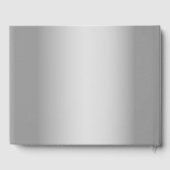 Einfache Grüne Hochzeit Gästebuch (Rückseite)