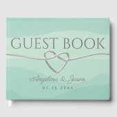 Einfache Grüne Hochzeit Gästebuch (Vorderseite)