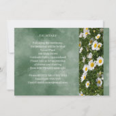 Einfache grüne katholische Hochzeitseinladung Einladung (Rückseite)