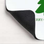 Einfache grüne Kristbaum Mousepad (Ecke)