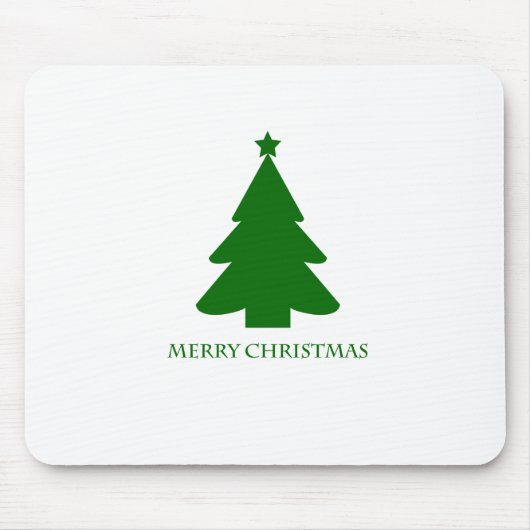 Einfache grüne Kristbaum Mousepad (Vorne)