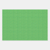 einfache grüne Ornamente Geschenkpapier Set (Vorderseite 2)